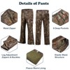 Wild Cedar Camo Hunting Clothes for Men with Fleece Lining,Quiet