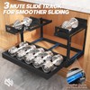 1 Pack Expandable Under Sink Organizers Storage With Upgrade Ball-Bearing