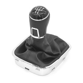 Hoite 5-Gang-Schaltgetriebe-Schaltknauf mit Abdeckung Passend für Volkswagen Polo 2009-2014 6R0711113 Vorderer Getriebehebel