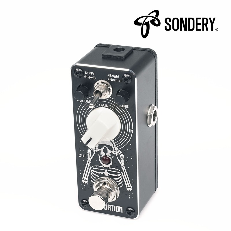 Sondery Distortion Pedal for Guitars, Recreation of 70-80’s Classical British