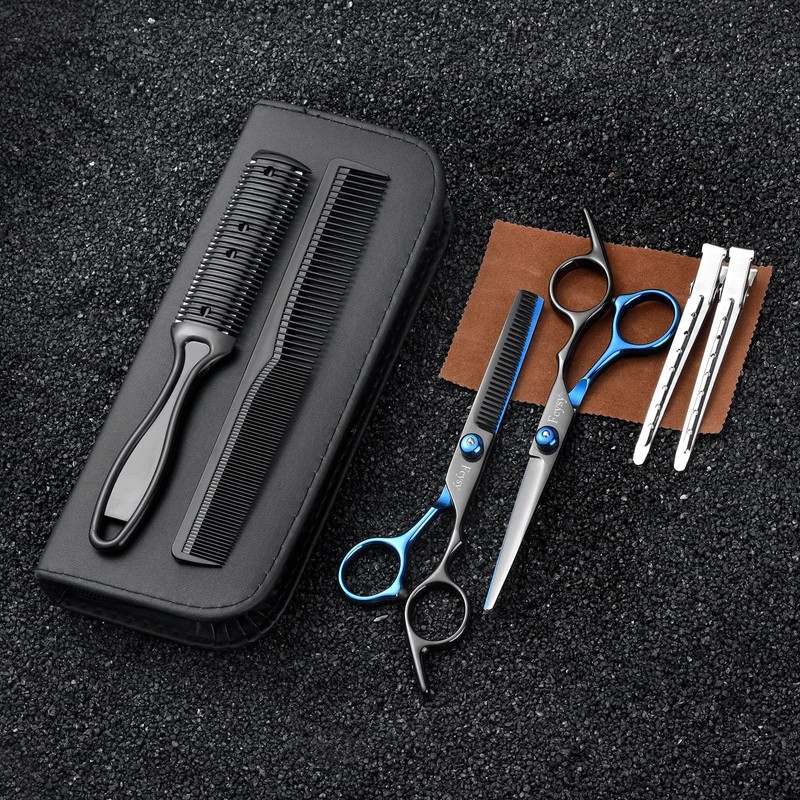 Hair Scissors Thinning Shears Set, Fcysy Professional Hair Cutting Scissor