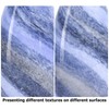 GO&SO Ocean-Blue Gradient Glass Art Lamp Shade -2 Pack Hand-Blown