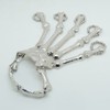 MIUNIKO Halloween Cosplay Punk Gothic Plated Skull Skeleton Bone Hand