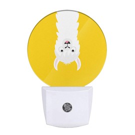 EKOBLA Llama Night Lights Plug into Wall Cute Animal LED Dusk to Dawn Plug-in Nightlights Auto Sensor for Home Indoor Bathroom Hallway Kitchen