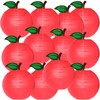 8 Pcs Classroom Decorations Red Apples Paper Lanterns Fruit Themed