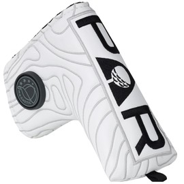 Mytag Putter Cover Headcover Pin Type Mallet Mallet Putter Cover Magnetic Closure Blade Birdie Birdie (Mallet) (White)