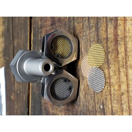 meadows moto & machine HARLEY BREATHER BOLTS FOR TWIN CAM M-8 POLISHED STAINLESS CHOPPER FL FX FXR CVO