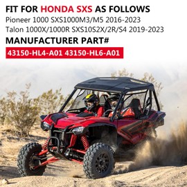 M MATI Rear Left Brake Caliper & Sintered Pad Kit for Honda Pioneer 1000 Talon 1000 1000X 1000R SXS1000 2016-2023 with Sintered Pad Kit 43150-HL4-A01 43150-HL6-A01