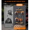 Motorcycle Helmet Rack Wall Mount, Retro Rust Helmet Holder with
