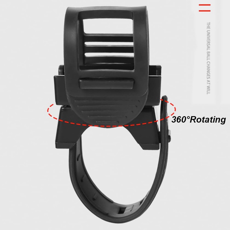 Juleioube 2 Pcs Bicycle Flashlight Mount Durable Bicycle Headlight Holder