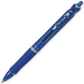 Pilot Acroball Retractable Ballpoint Pen - Begreen Range 79% Recycled - Pack of 6 Pens - Medium 1.0mm Nib - Ideal for Writing, School, Home, Revision, Office. (Blue)