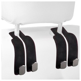 AYNKH Pack of 2 Car Seat Back Double Hooks, Car Headrest Hooks, Car Interior Accessories, Multifunctional Hook for Car Seat Back, Car Headrest Hook for Purses, Bags, Handbags