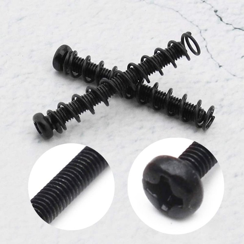 10 Pcs Pickup Screws and Springs Pickups Adjust Height Screw