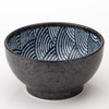 Mino W20241 Seigai Wave - Edo Komon - Kamaage Bowl