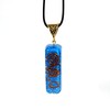 Sawcart Turquoise Crystal Orgone Pyramid With Flower Of Life Symbol