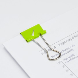 Rapesco 1421 19 mm Foldback Tick Clip - Green, Pack of 80