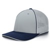 Pacific Headwear Standard Trucker Pacflex Cap, Silver/Navy Small