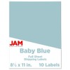 JAM PAPER Full Sheet Shipping Labels - Printable Sticker Paper