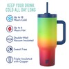 40oz Stainless Steel Handle Tumbler with Triple Insulation & Copper