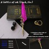 MPRINCE Feather Ink Set, Calligraphy Pen Set, Calligraphy Pen for