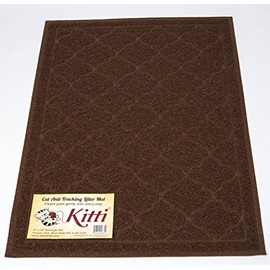 Kitti Cat Litter Anti Tracking Mats, Brown