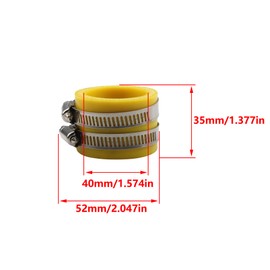 35mm Carburetor Intake Manifold Carb Interface Inlet Pipe Manifold For Universal KEIHIN OKO KOSO PWK ATV Scooter Dirt Bike Go Kart Motorcycle(2pcs Red)