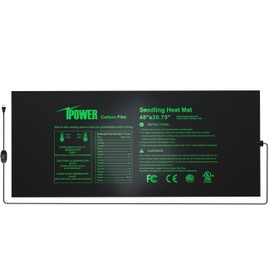 iPower 48"x20.75" Seedling Heat Mat with Temperature Adjustable Knob, Warm Waterproof Plant Heating Pad, for Germination, Breeding, Brewing