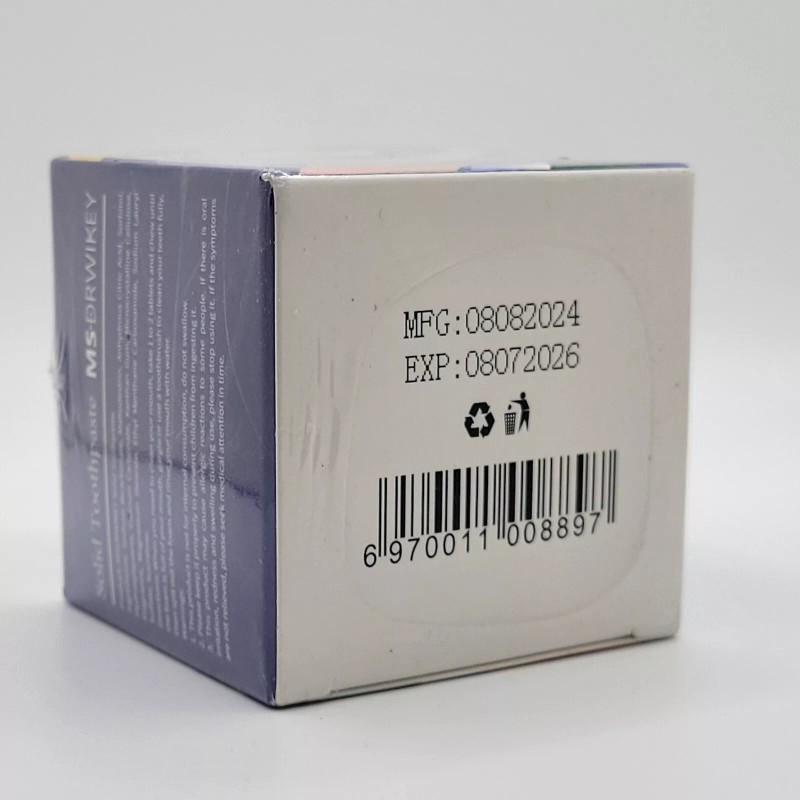 MSDRWIKEY Hydroxyapatite Solid Toothpaste Tablets 62 Count MINT Flavor New