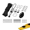 Kayak Deck Rigging Kit,Kayak Hardware Eyes Wellnuts Screws | Kayak