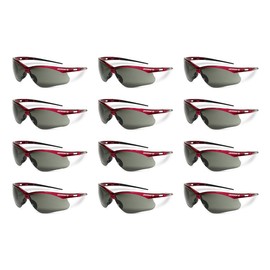 Jackson Safety SG Safety Glasses - Eye Protection for Men & Women - ANSI Z87.1 - Pack of 12 (Multiple Styles)