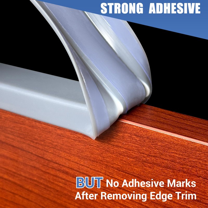 Slimline Cabinet Door Edge Protector, 3/4" Self Adhesive Peel and