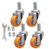 MyyYiTar 1 inch M8 Stem Casters M8x15 Bolt Threaded Wheel,TPR