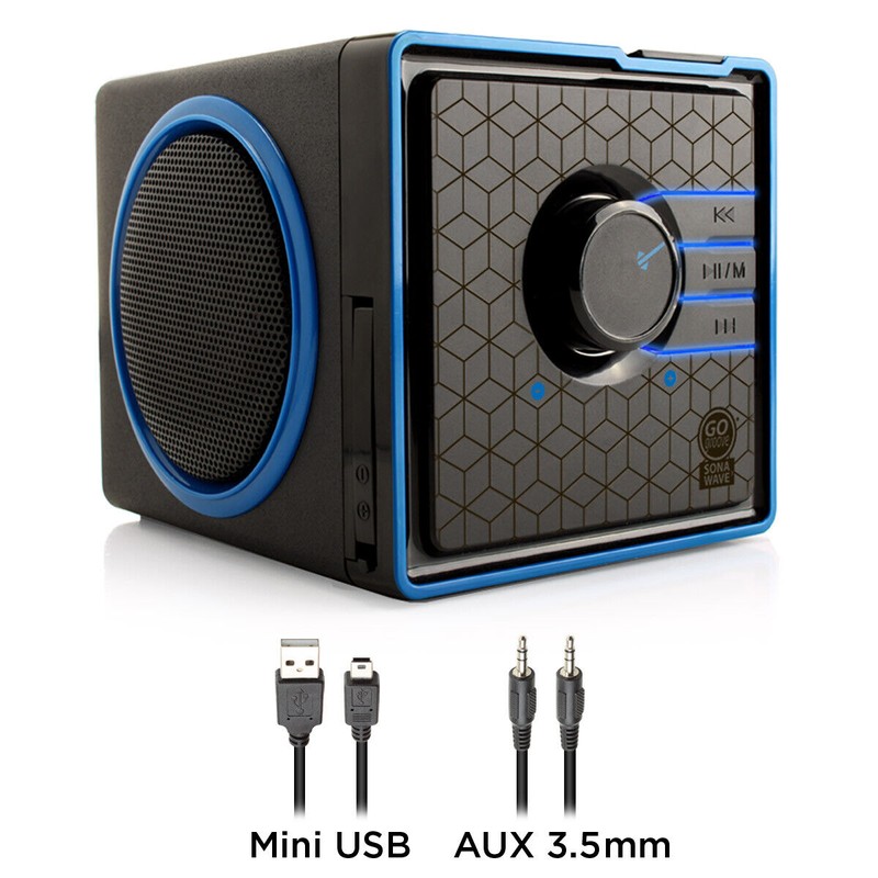 GOgroove SonaVERSE BX Portable Speaker with USB Drive MP3 Playback