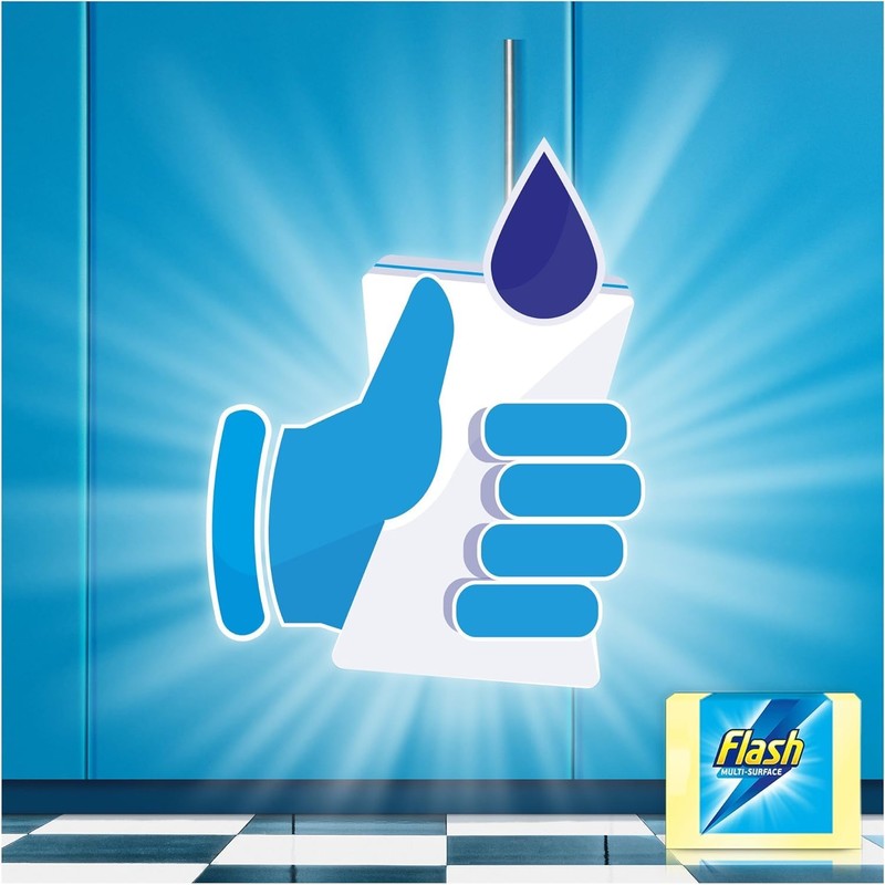 2 Flash Ultra Power Magic Eraser Sponge | Erases Impossible