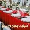 BRILLMAX 6 Pack Red Tablecloths 70 x 120 Inch for