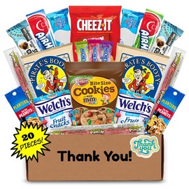 Hangry Kits Thank You Gifts For Men And Women - Send-Thank You Gift Basket Care Package To A Friend Or Loved One. Delicious Variety Of Comforting Snacks