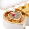 Jewelry Boxes Double Heart Ballerina Musical Jewelry Box Storage Case