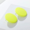Winssigma Button Earrings, Large Round Acrylic Stud Earrings for Women(Fluorescence