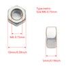 20 tuercas hexagonales de paso M6 x 0,75 mm de