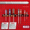 JCK Professional Quality Aluminum Screwdriver Organizer, Wall Mount Screwdriver Organizer,