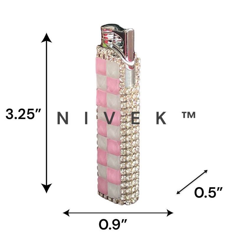 Rhinestone Bling Lighter Luxury Blue Torch Refillable Windproof Elegant Evening