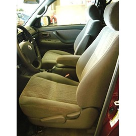 Durafit Seat Covers, Made to fit 2005-2006 Tundra Access cab Front Buckets and Back seat Covers in Oak/Taupe Velour.