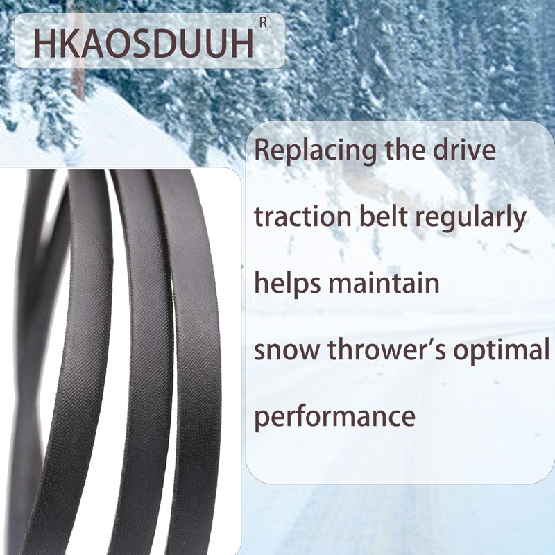 HKAOSDUUH 07200725 07200513 70709200 Snow Thrower V-Belt for Ariens Snow