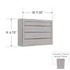 Craftmade CH1305-WW Designer Shiplap Door Chime, Whitewash (6.7"H x 9.3"W)