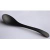 Lucky Star Melamine Mixing Serving Soup Spoon, 7-3/4” Long, Black,