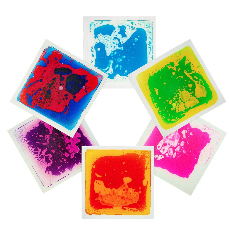 Art3d 1-Pack Fancy Floor Tile for Kids Room Liquid Encased