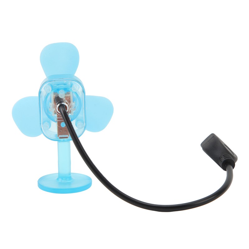 Helmet Dragonfly Fan with Light Suction Cup Propeller Fan Small