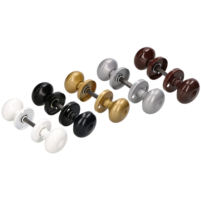 KOTARBAU® White Rotating Door Knob. Ideal Equipment for Garage Side