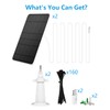 Solar Panel Charger Compatible with Eufycam 3/3C/2C/2C Pro/E40/E20/2/2 Pro/E/L20/L40/Solo/SoloCam Spotlight,