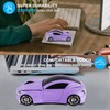 Wireless Mouse Cute Sport Purple Car Mice,Small Portable Lightweight Optical